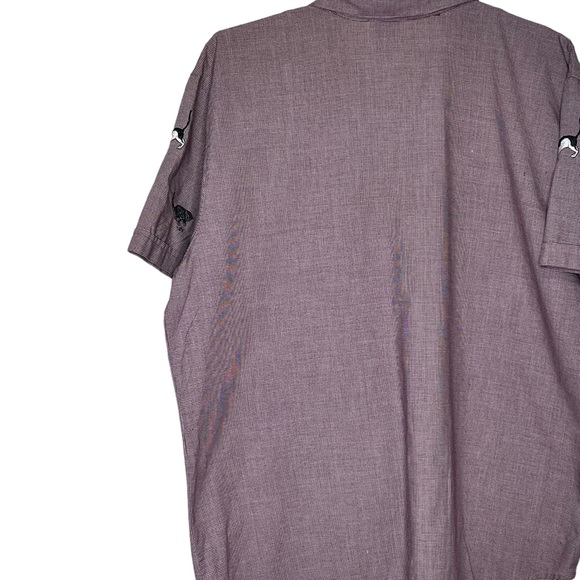 Teddi Womens XL Embroidered Cats Button Up Shirt Short Sleeves Cat Lover Size 1X - Picture 6 of 6